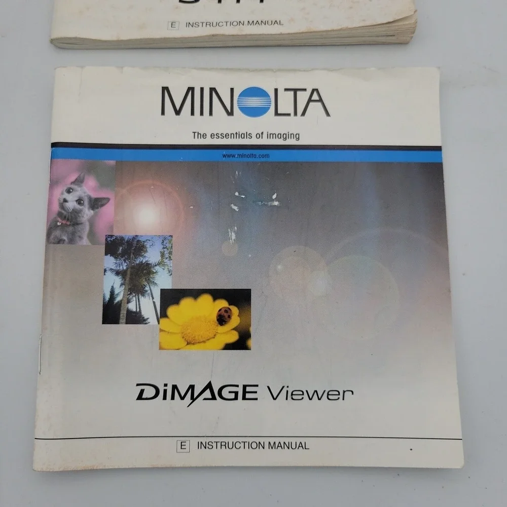 Vintage Minolta DIMAGE S404 4.0 MP 4x Zoom Digital Camera - Instruction Manual‎